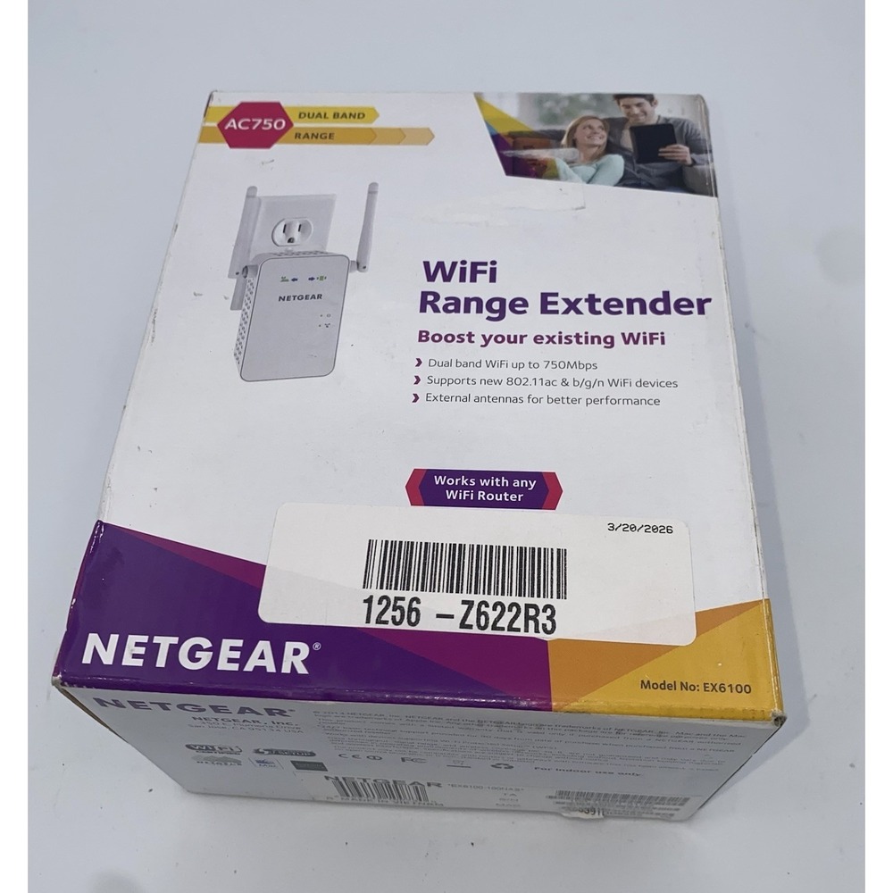 NETGEAR EX6100 Dual Band Gigabit Ac750 Wi-fi Range Extender